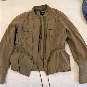 Banana Republic Olive Utility Drawstring Jacket